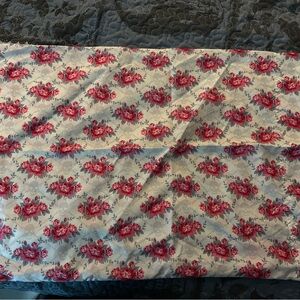 Betsey Johnson Floral & Skull Pillowcases - Pink and White